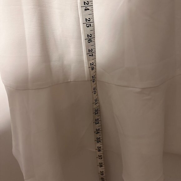 White Ruffle Wrap Mini Dress - Picture 8 of 9